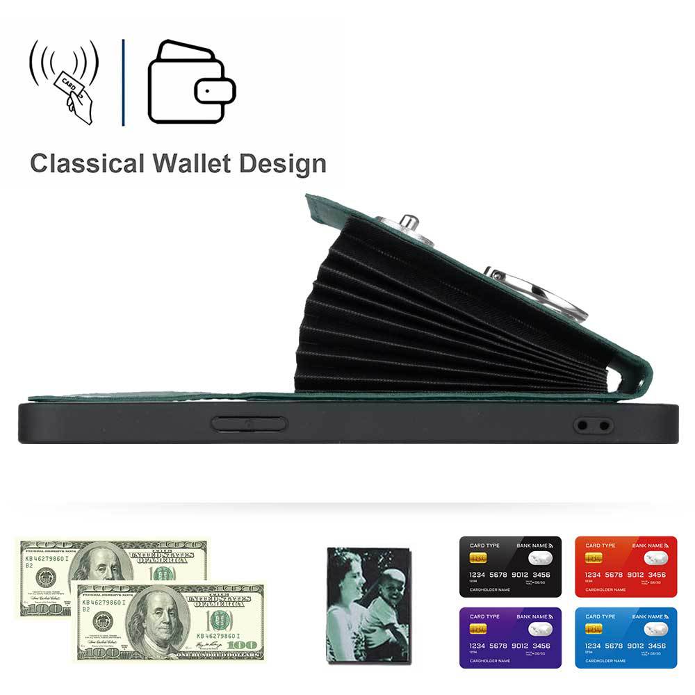 Applicable To iPhone16 Mobile Phone Case 15plus Card Wallet Ring Bracket Anti-drop Protective Case 17Pro