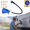 Travel Friendly Electric Vehicle Charging Adapter Coupler 32A, 7KW, Overheat Protections for Efficient Energy Transfer