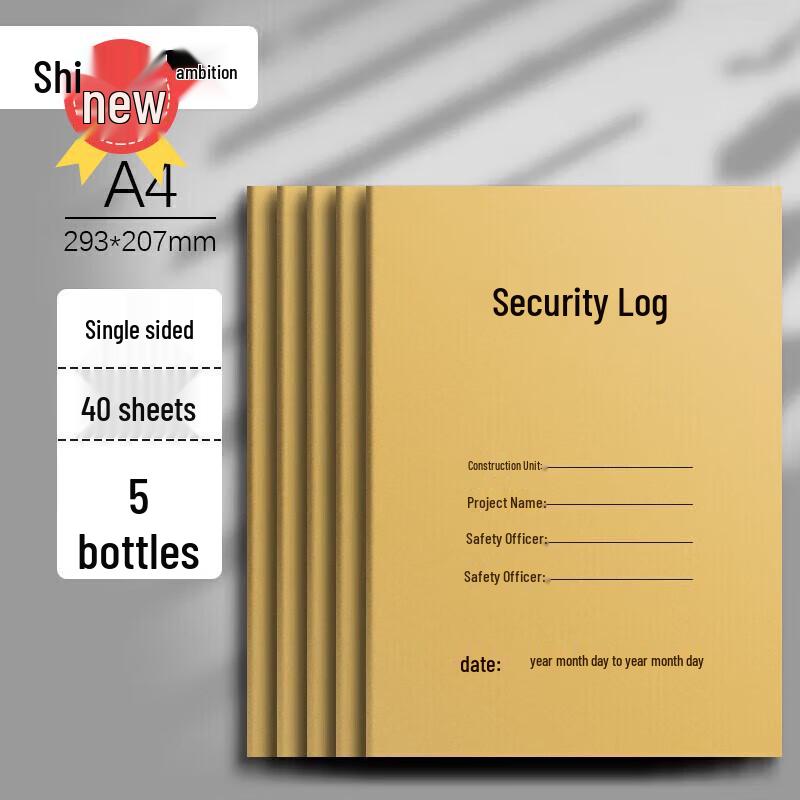 Guangyi A4 Construction Safety Logbook