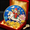 1Pc 40mm Metal Collection 2026 Chinese New Year Horse Gold Souvenir Coins Lucky Animal Collectible Coins Silver Challenge Coin