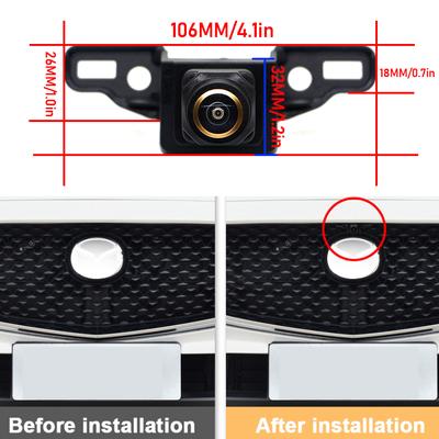 Golden Lens AHD HD CCD CVBS 1920P 170° Car LOGO Parking Front View Camera For Mazda CX-30 CX 30 CX30 DM 2019 2020 2021 2025 2025