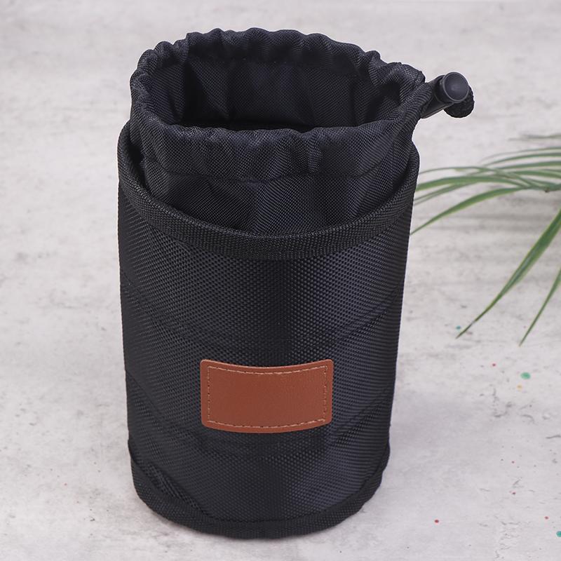 Durable Black Tool Belt Pouch - Multi-Functional Screw & Nail Storage Bag, Thickened Wear-Resistant Organizer For Home Repairs