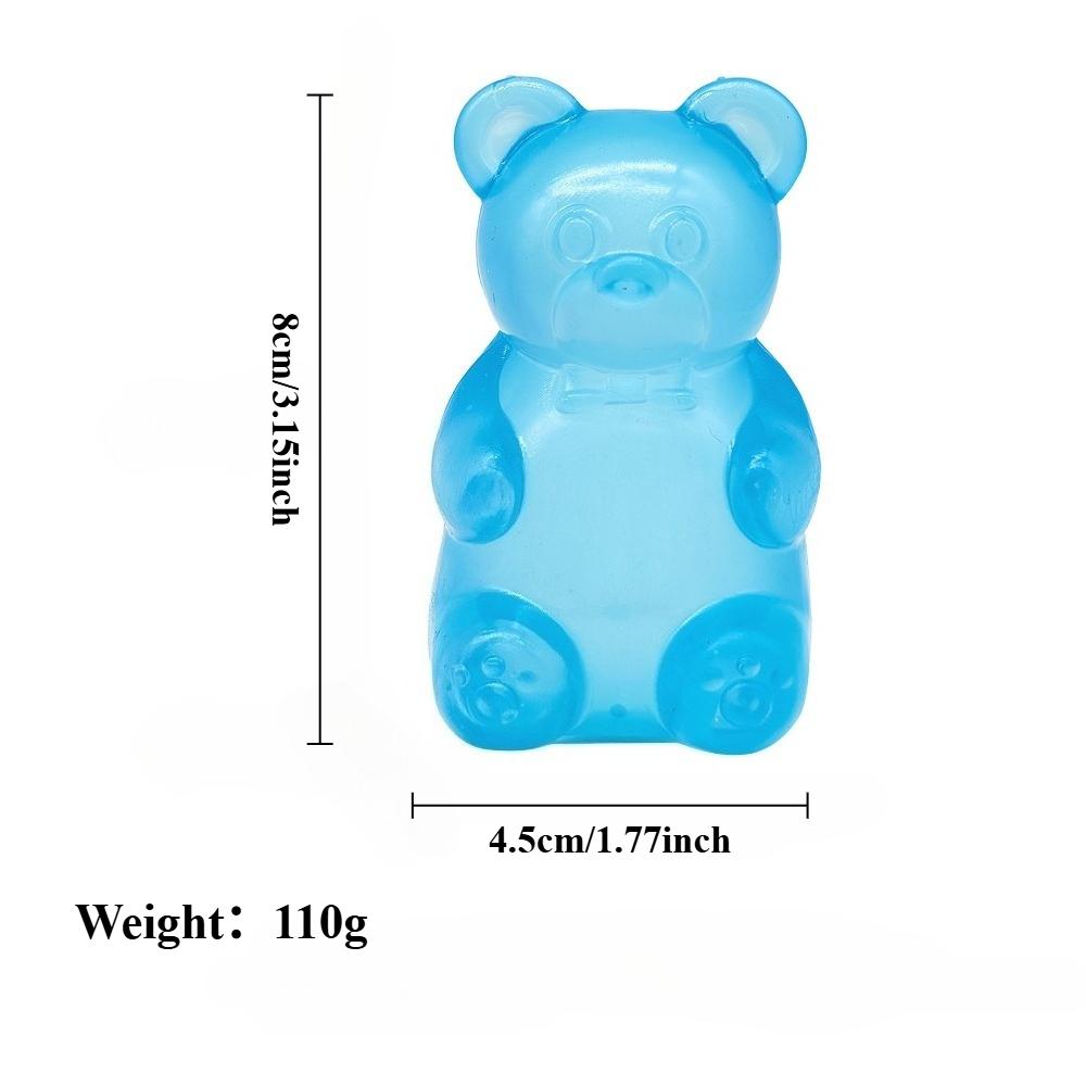 Squishy Gummy Bear Squeeze Toy - Stress Relief Fidget Sensory Toys, Soft Slow-Rebound Squishies for Anxiety, Hand Therapy