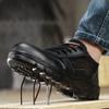 Fashion Summer Mesh Shoes Men Sneakers Work Puncture-Proof Safety Shoes Men Steel Toe Shoes Breathable Light Men's Casual Shoe