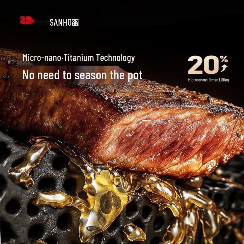 Sanhe Pure Titanium Non-stick Wok