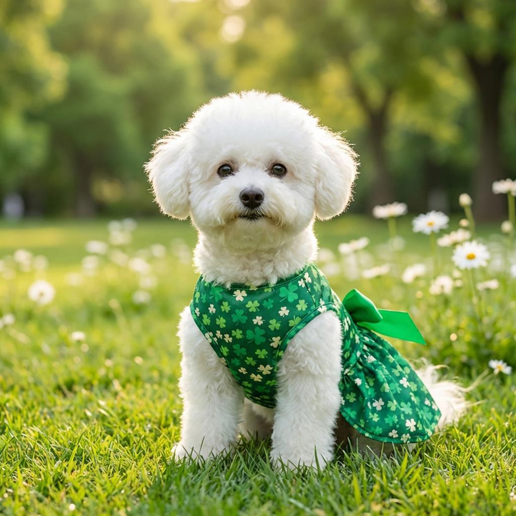 Festive St. Patrick's Day Dog Dress - Adorable Pet Outfit For Small & Medium Breeds