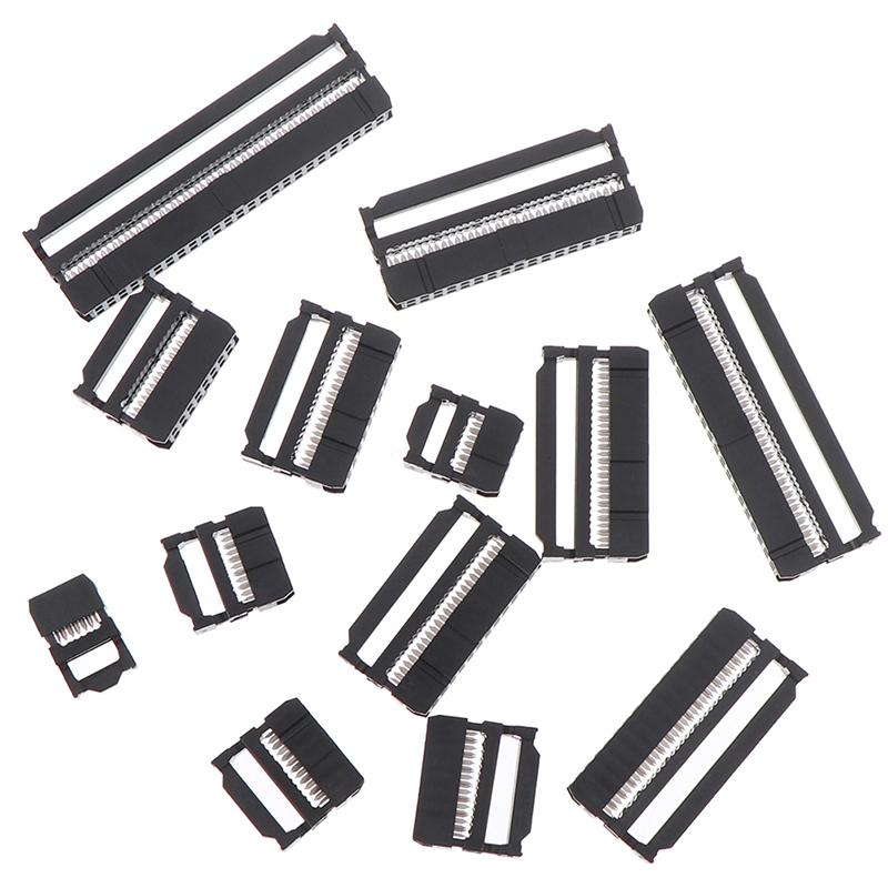 10Pcs 6/8/10/12/14-50Pin Idc Socket Plug Ribbon Cable Connector 2.54Mm Pitch
