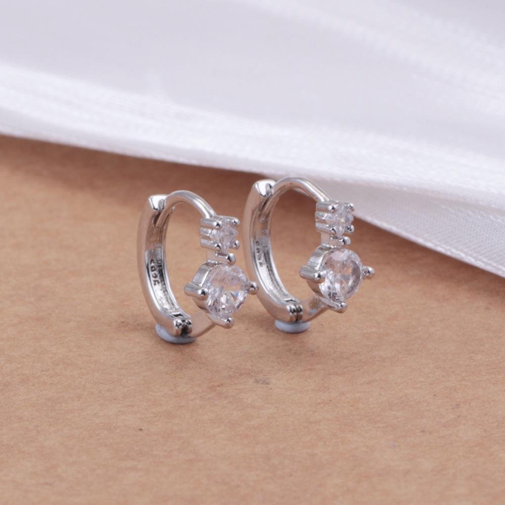 Серьги из стерлингового серебра 925 пробы, простые, сверкающие цирконы, модные, темпераментные, подходят для женщин, циркон