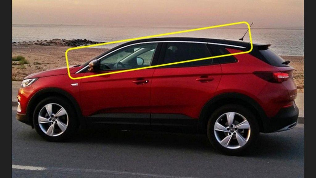 

Верхние молдинги стекол (8 шт, нерж) для Opel Grandland X