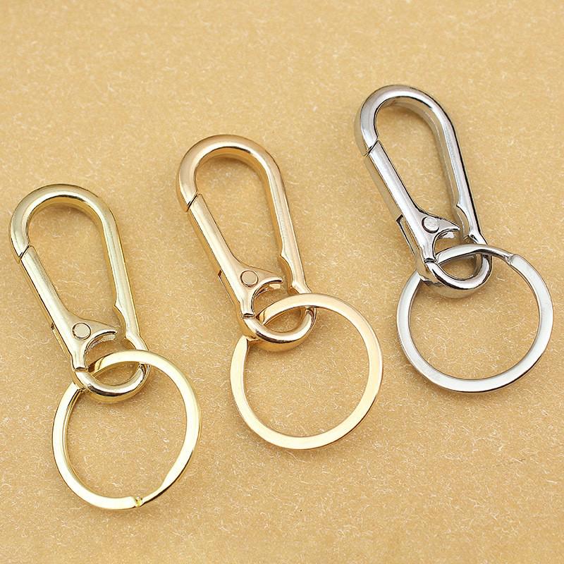 Versatile Stainless Steel Car Keychain for Men and Women - Waist, Bag, and Backpack Hanging Hook