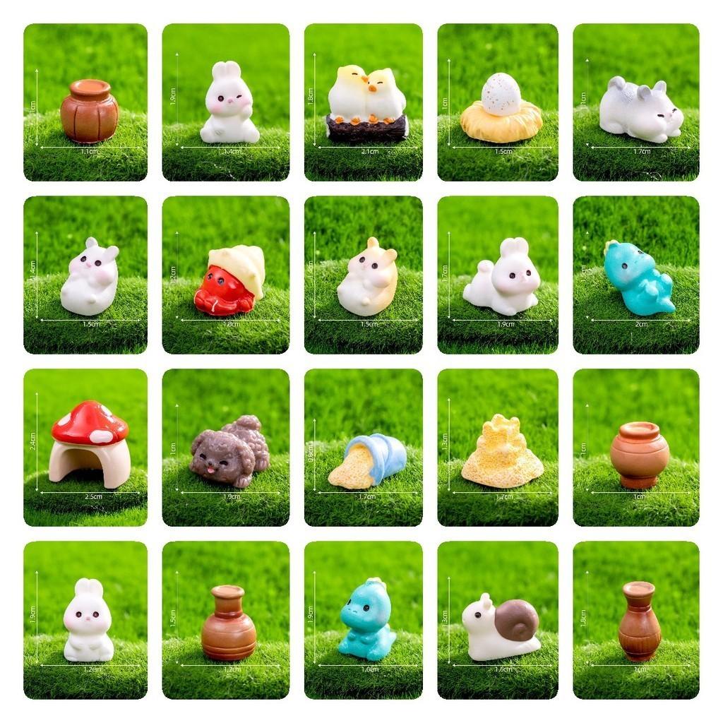 Adorable Miniature Resin Animals Perfect For Diy Garden Decor And Accessories