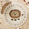 Cartoon Pattern Bedroom Decor Plush Carpet Thicken Washable Rug Cute Round Carpets for Living Room Fluffy Soft Lounge Floor Mat
