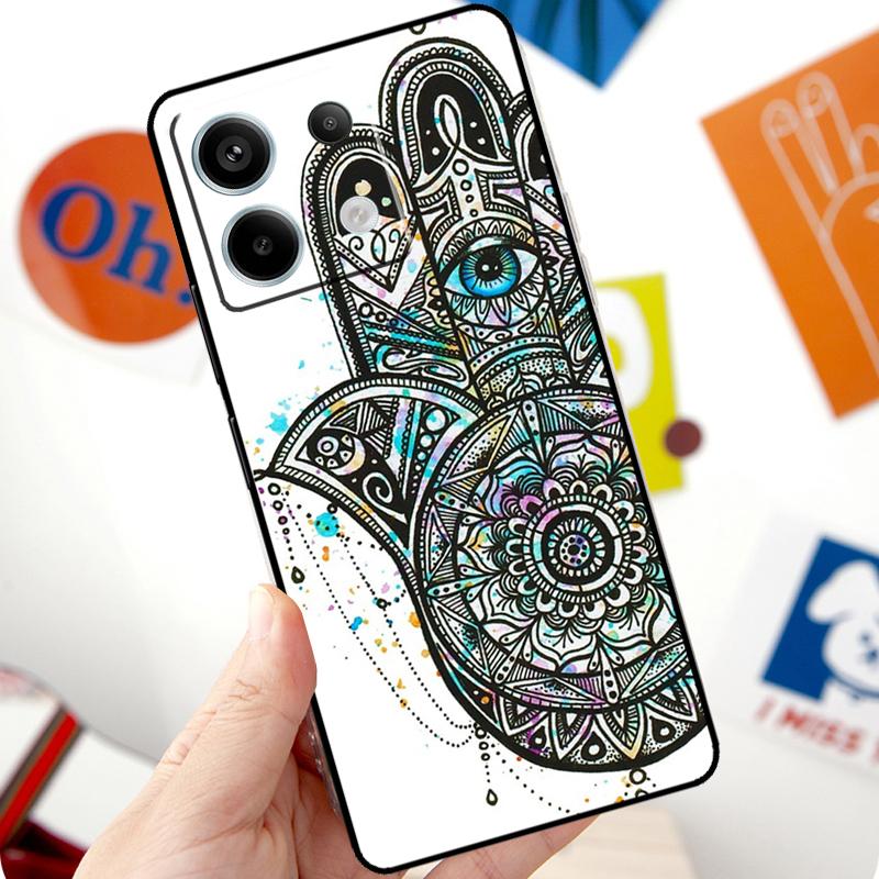 Hamsa Hand of Fatima Funda For Xiaomi Redmi Note 14 10 11 12 13 15 Pro Plus Case For Redmi 15 15C 13C 12C 10C 14C