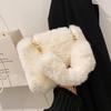 Plush Bag, Cherry Bag, Cute Girl Handbag, Women's 2026 Korean Versi New Autumn and Winter E Shoulder Crossbody Bag