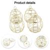 Hanging Bird Feeder Metal Bird Feeder Party Decoration Decorative Garden Feeder Easy Refilling Design Gold-plated Finish