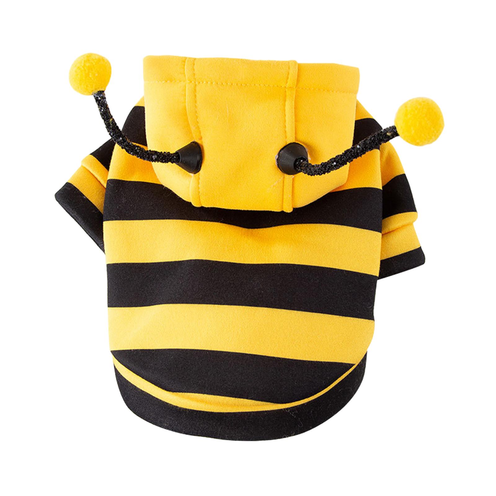 

Pets Bee Halloween Costume Small Pets Apparel Fashion Adorable Cats Hoodies S