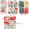 Adhesive Biscuit Package Sealing Xmas Ornament Package Label Gift Paper Sticker Merry Christmas