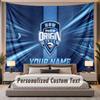 Custom Name Text Tapestry NSW Blues Personalized Polyester Wall Tapestry For Bedroom And Room