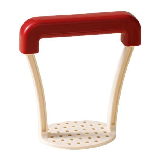 Potato Masher with Ergonomic Handle Manual Potato Press Honeycomb Round Hole Mashed Potato Presser Multi-Functional Kitchen Tool