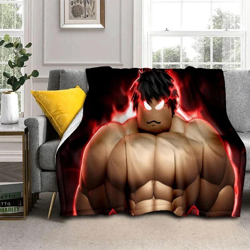 2025 New Style R-Robloxs Cartoon Game Gamer Soft Blankets,Keep Warm Throw Blanket Comfortable Blanket for Beds Sofa Home Bedroom