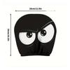 2PCS Funny Halloween Car Headrest Cover Decor Big-eyed Cartoon Print Headrest Cover Creative Car Seat Headcover
