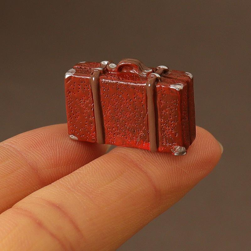 

Кукла Кожаный Чемодан Сундук Винтажная Деревянная Коробка Аксессуары для Кукол Мебель для Кукольного Домика Подарок