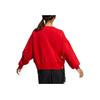 adidas Neo Kaninchen-Print Lockerer Rundhals-Pullover Damen Tops Lichtscharlachrot IB0390