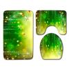 Christmas Bathroom Floor Mat Toilet Three-Piece Set