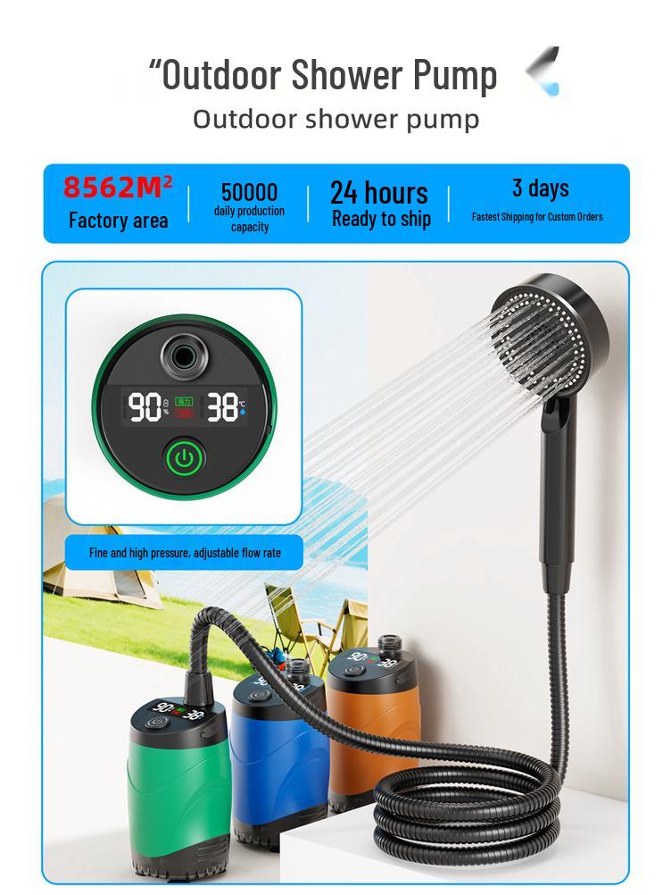 Přenosná elektrická venkovní sprchová pumpa pro domácí mazlíčky