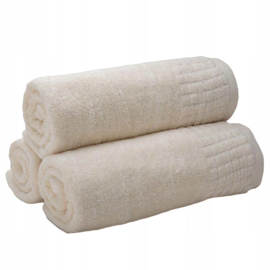 Cotton Terry Bath Towel for Home, Sauna, Hotel, 70x140 cm Ecru