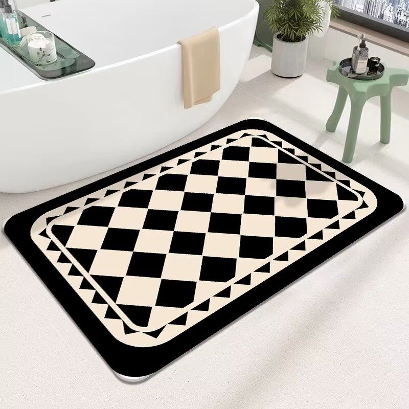 Diatom Mud Soft Floor Mat Entrance Shower Absorbent Floor Mat Non-slip
