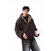 Trendy Reversible Men's Faux Rabbit Fur Cotton Jacket - Warm Hooded Winter Coat