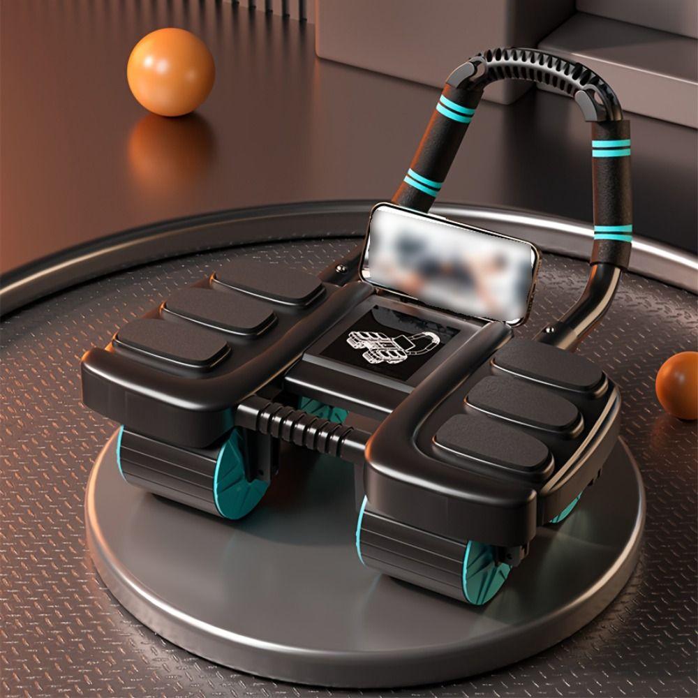 6/8 Elbow Support Abdominal Workout Roller Automatic Rebound Arm Abdominal Device Beginners