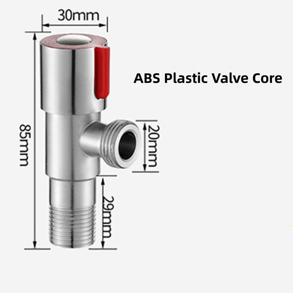 Large Flow Drain Hot And Cold Angle Valve Stainless Steel Water Heater Faucet  Kitchen