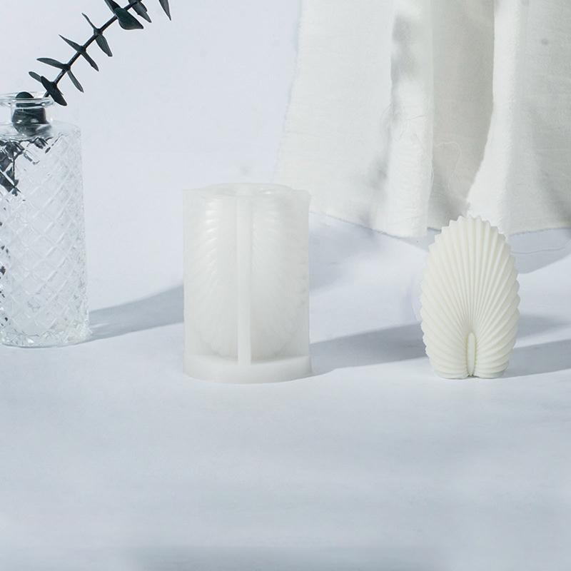Candle Silicone Mould 3D Seashell Shaped Epoxy Resin Mold for DIY Candle Making Handmade Crafts Home Decoration