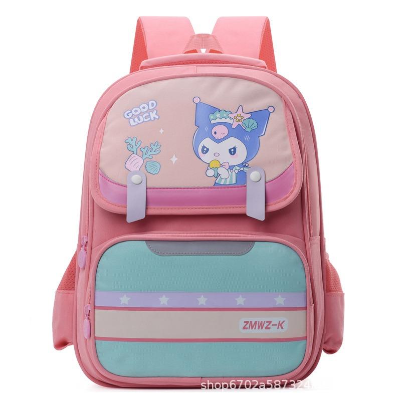 Elementary school bags Boys and girls cartoon breathable backpack 123rd to 6th grade spine protection burden reduction children's backpack