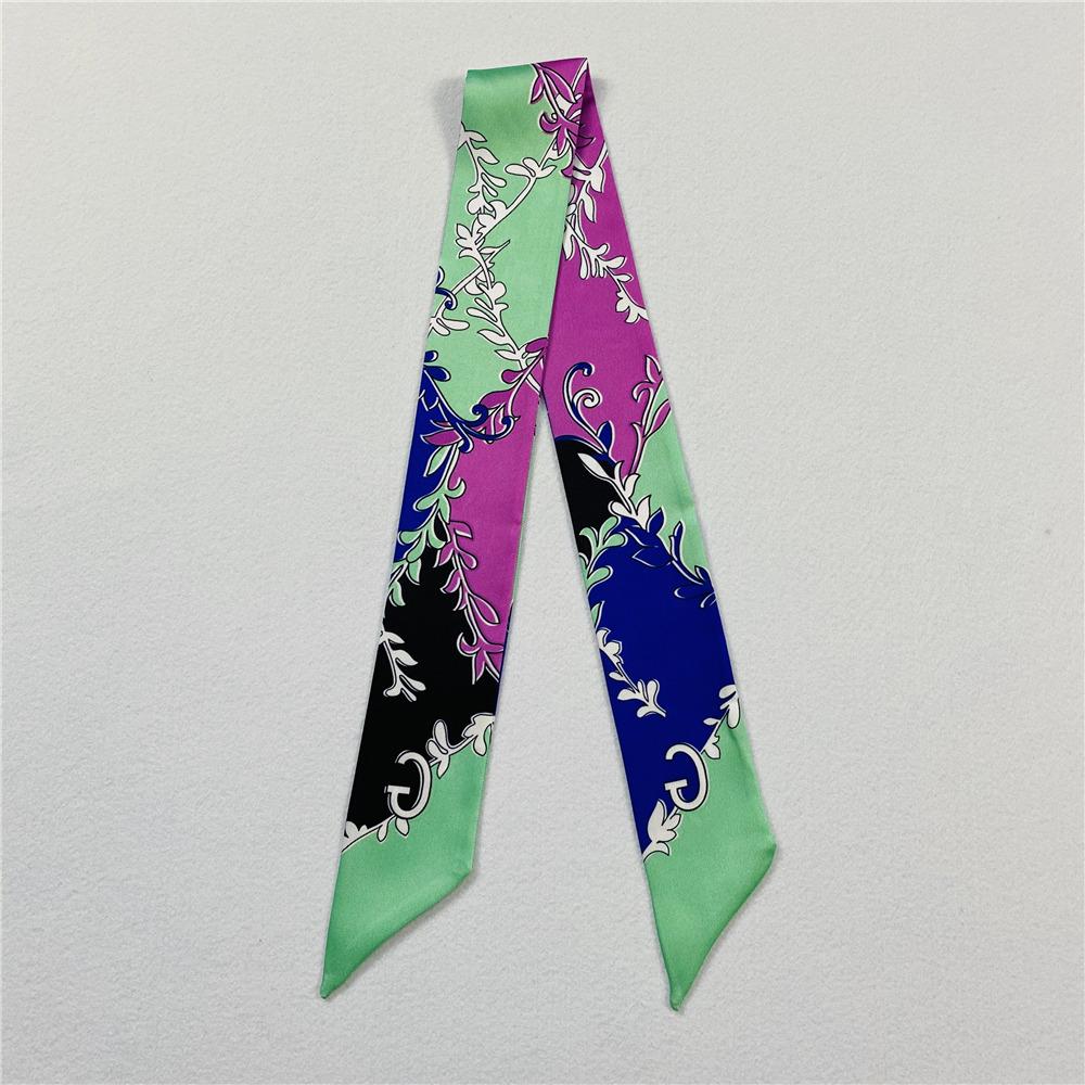 

G Letter Skinny Bag Scarf Foulard Hijab Scarf Brand Femme Bandana Silk Head Scarves For Ladies Fashion Hair Headband