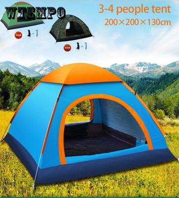 Tent Outdoor 3-4 People Automatic Outdoor Camping Thick Rainproof Speed Open Tent