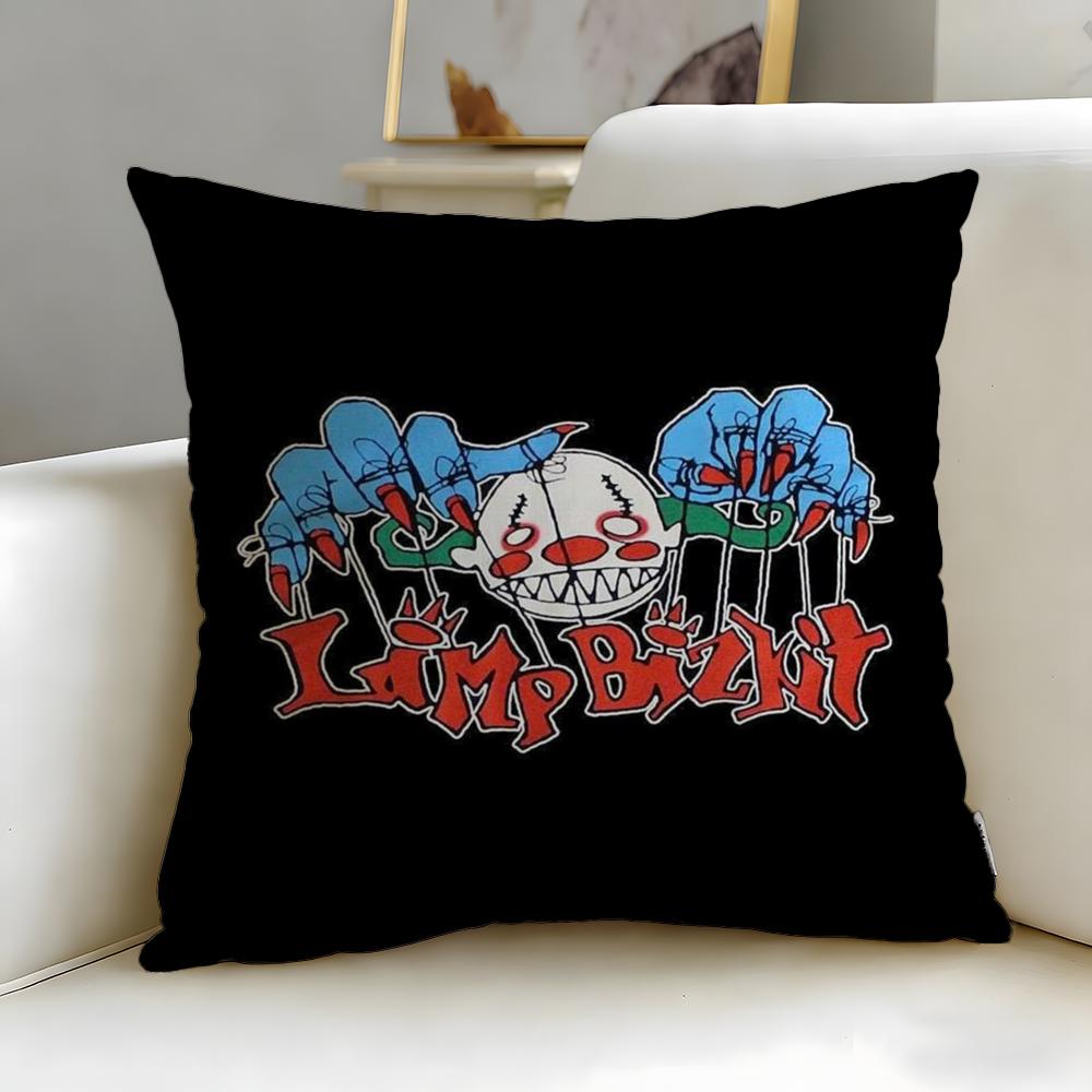 Classic Band Limp Bizkit Cushion Cover Soft  EasyWash Pillow Case  Versatile for Couch Bed Travel and Office