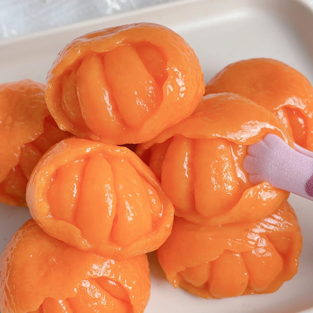 Mochi Taba SquishyNEW Novelty Funny Half Peeling Orange pinching Fidgeting Toys Simulated Fruit Pulp Tricky Children's Toys