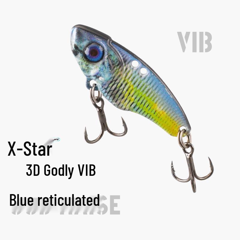 

3D Printed Topmouth Culter Mandarin Fish Metal VIB Lure - Long Cast, Thin Back, Cross-Border Fishing Bait 7g