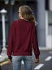 Women's Loose Fit Knitted Jacket Long Sleeve Solid Color Casual Autumn Winter Zipper Design Versatile
