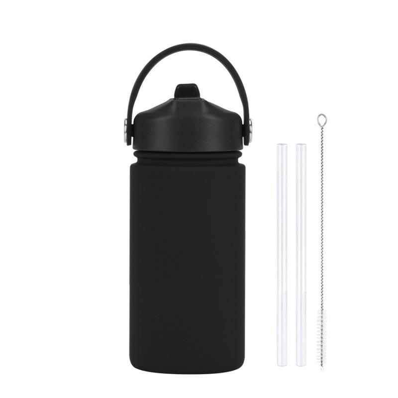 350Ml Stainless Steel Sports Water Cup Wide Mouth Portable Bottle 316L Suction Nozzle Thermos Cup