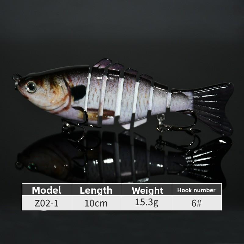 7 10cm Multi-section Bait Plastic Hard Bait Fake Bait Simulation Bionic Freshwater Luya Bait