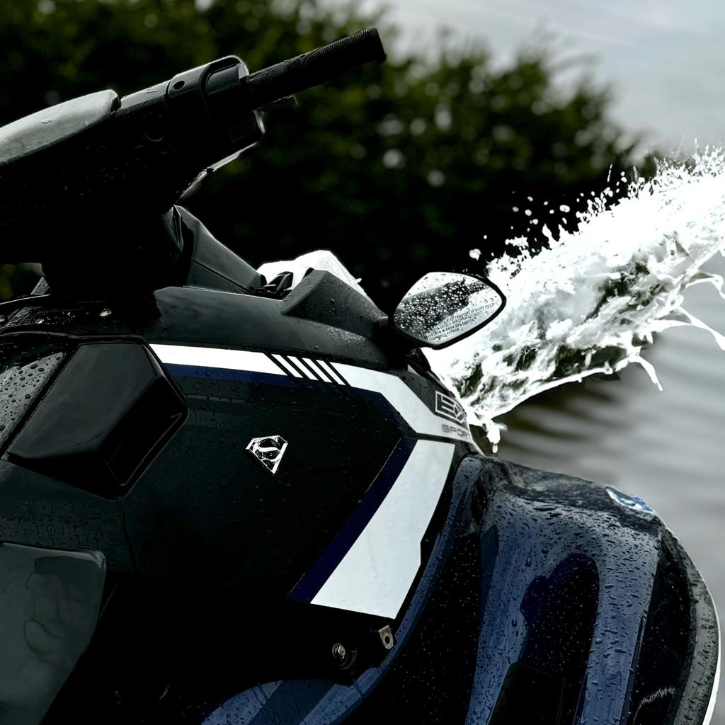 Elektroplate Officially Licensed Mini DC Comics Superman OEM Chrome Emblem for and Universal X Weather Resistant Pack of 2 Motorcycles, Watercraft,