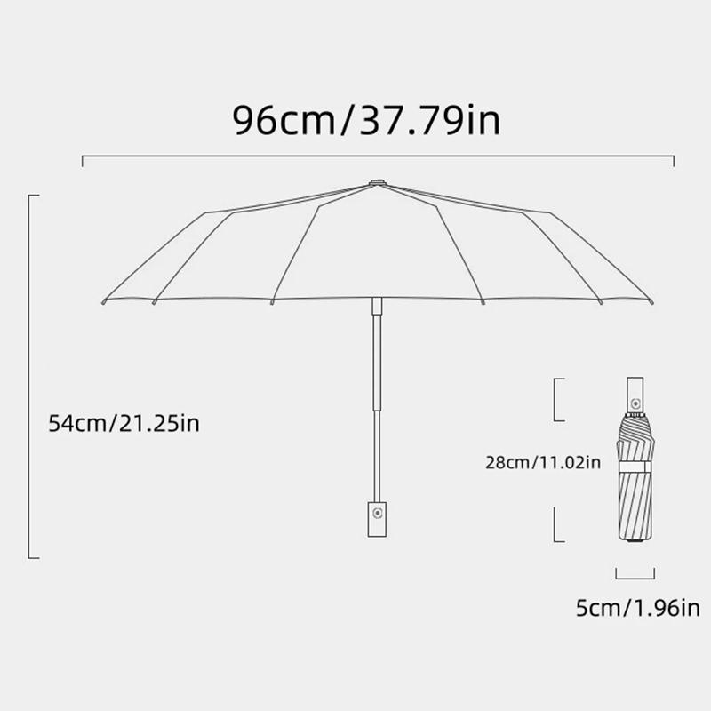 Travel Umbrella Fashion Large Heavy-duty Windproof and Waterproof Umbrella Fully Automatic Opening and Closing Sunshade Umbrella