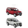 1/32 Mitsubishi PAJERO Slitinové auto Odlitky a Hračková vozidla Kovový Simulační model auta Natahovací Zvukové Světlo Dětský dárek