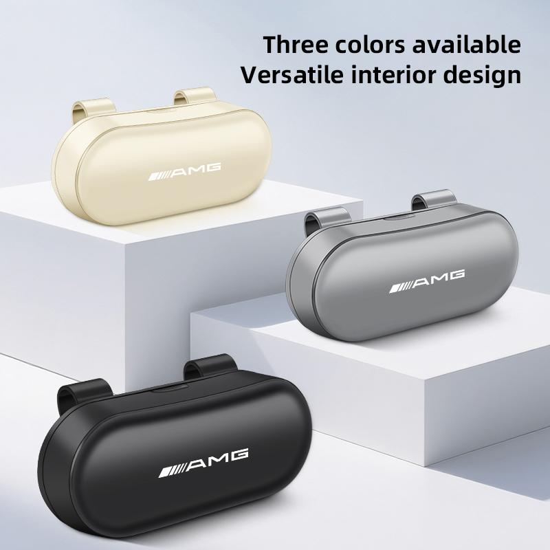 Car Sunglasses Box Glasses Holder Auto Sun Visor Organizer For Mercedes Benz AMG GLC W203 W206 W220 W205 W211 W212 W201 W168 GLE