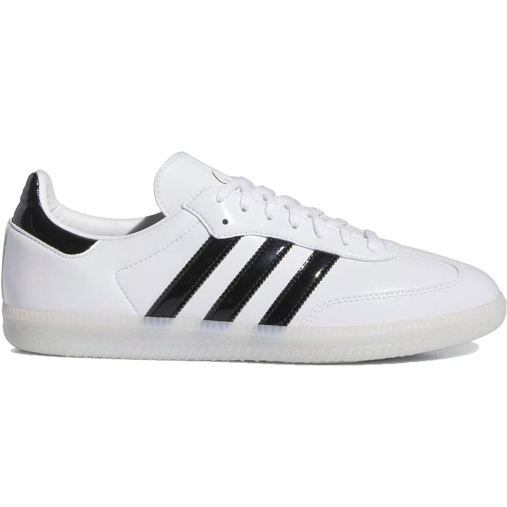 Adidas Dill Samba Patent Leather Size Japan Shoes, White/Core Black/Gold Metallic, IE5158, 27.0cm,