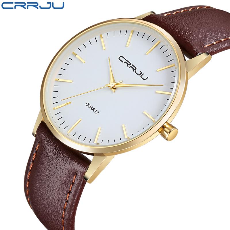 

Relogio Masculino Ультратонкие кварцевые часы Мужские повседневные часы Мужские спортивные наручные часы коричневый